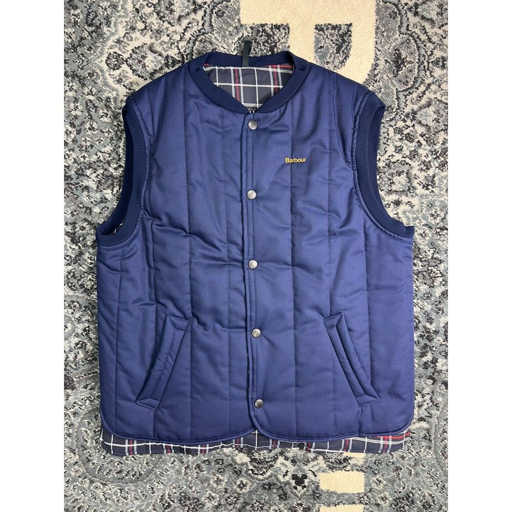 Barbour Trekker Waistcoat Vest Gilet Quilted Jacket Men's Size X-Large Blue